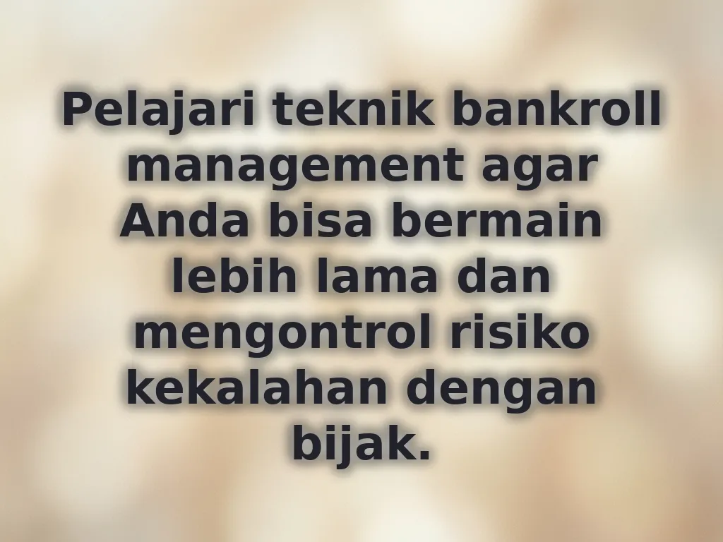 Strategi betting