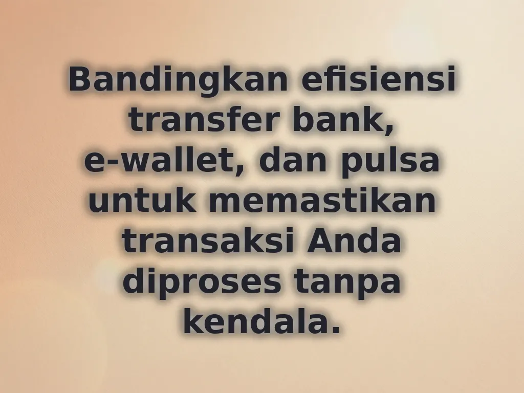 Perbandingan payment